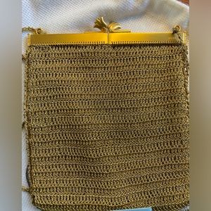 Beautiful Vintage Prada Gold Mesh Purse